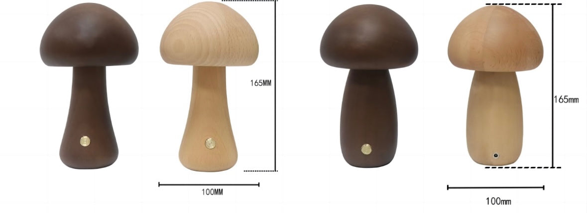 Wood Mushroom Night Light
