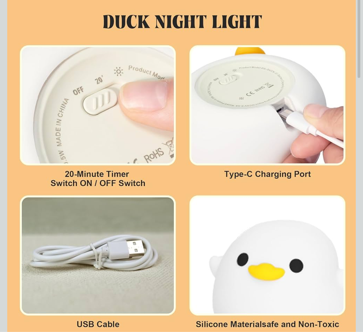 dodo duck night light