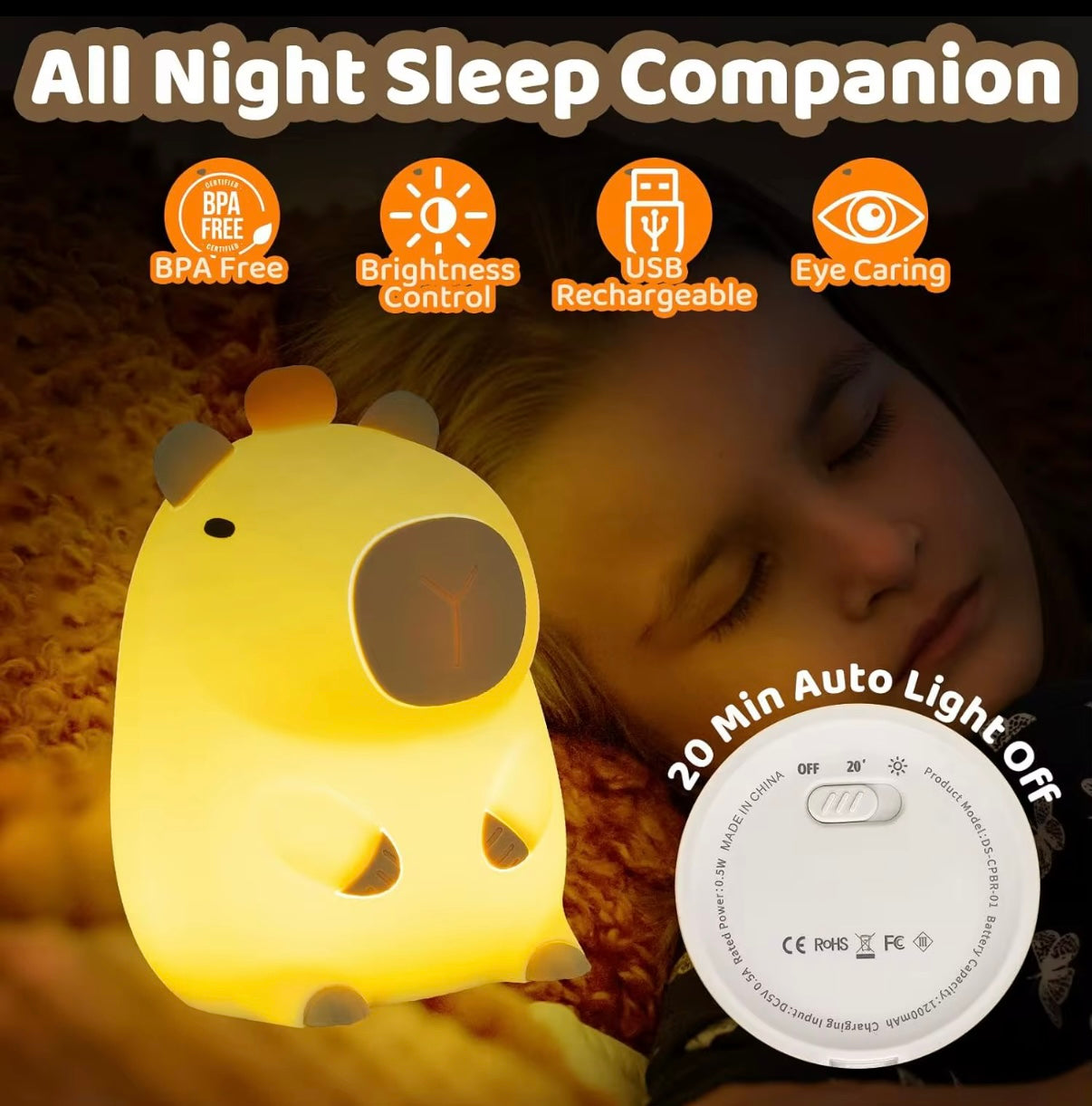 Capybara Night Light