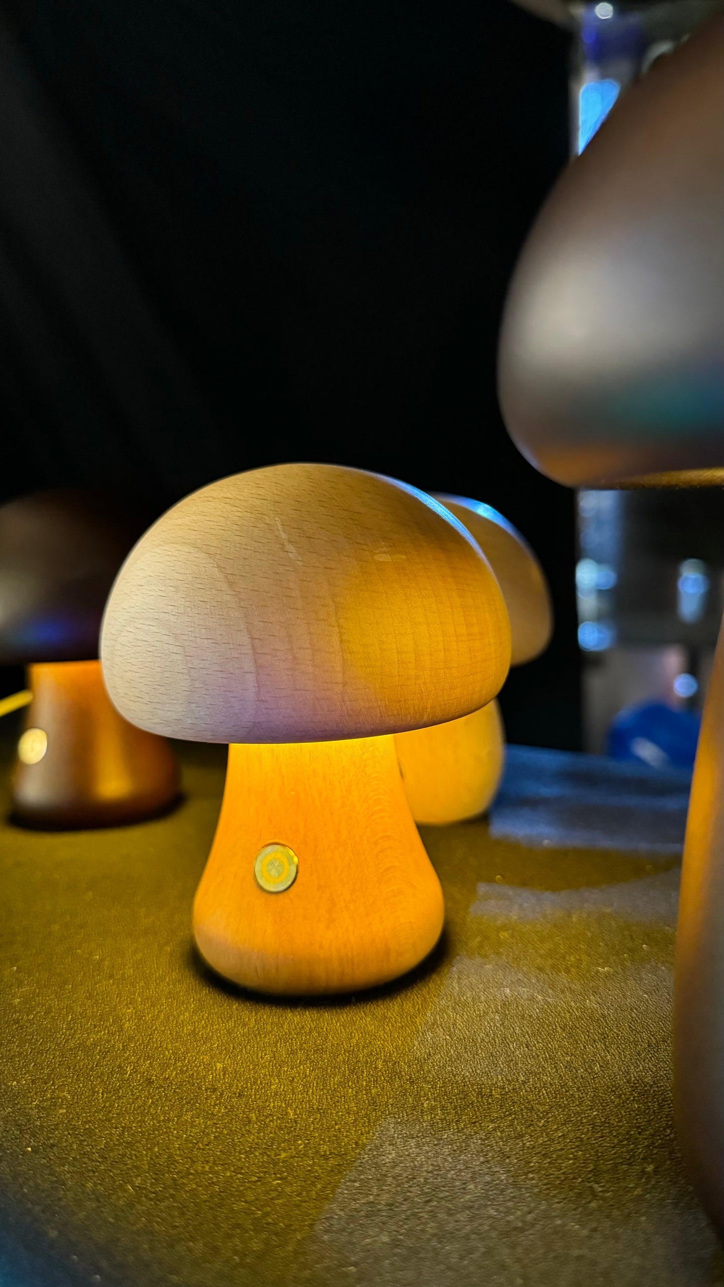 Wood Mushroom Night Light