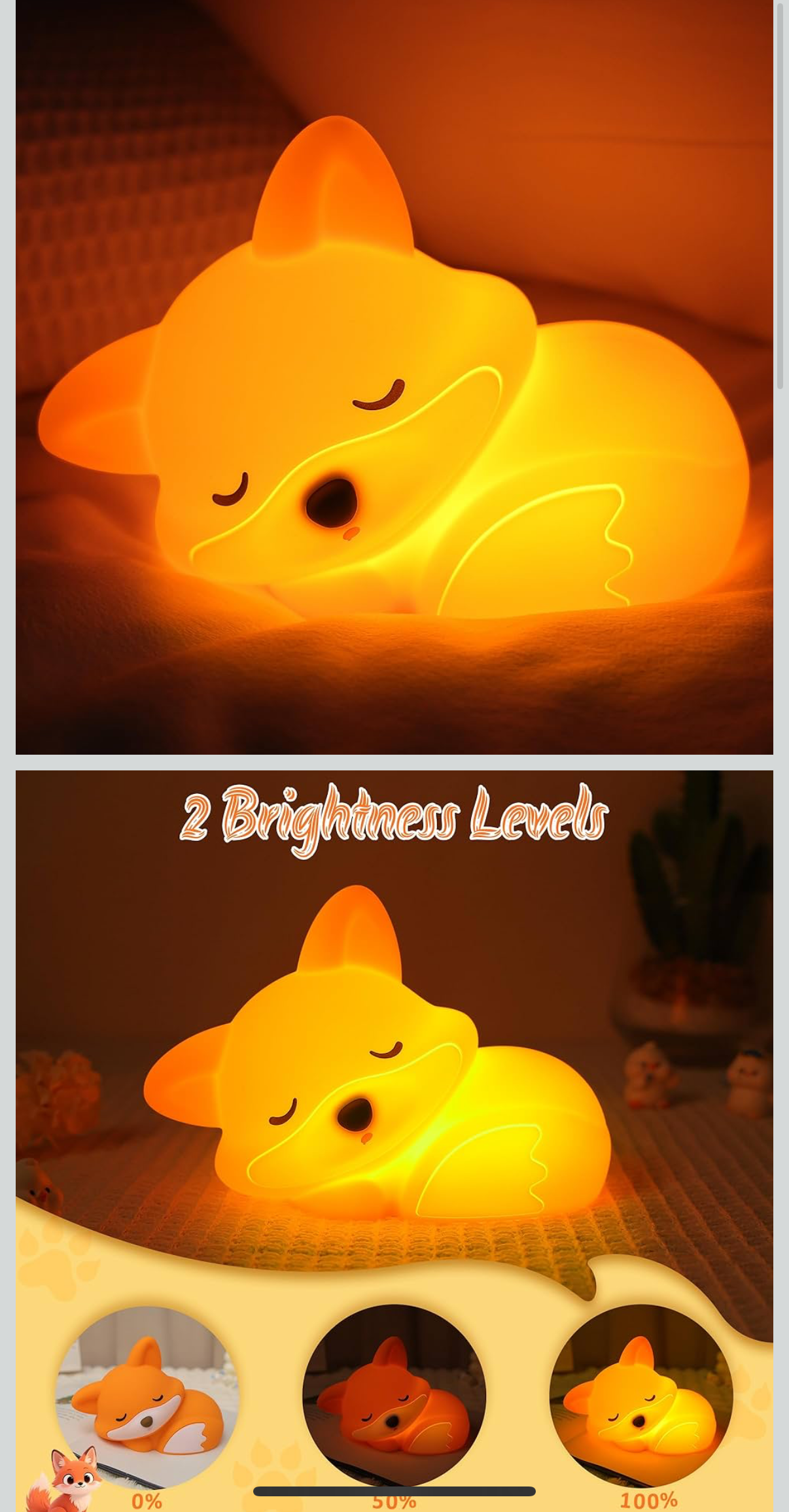 Fox Night Light
